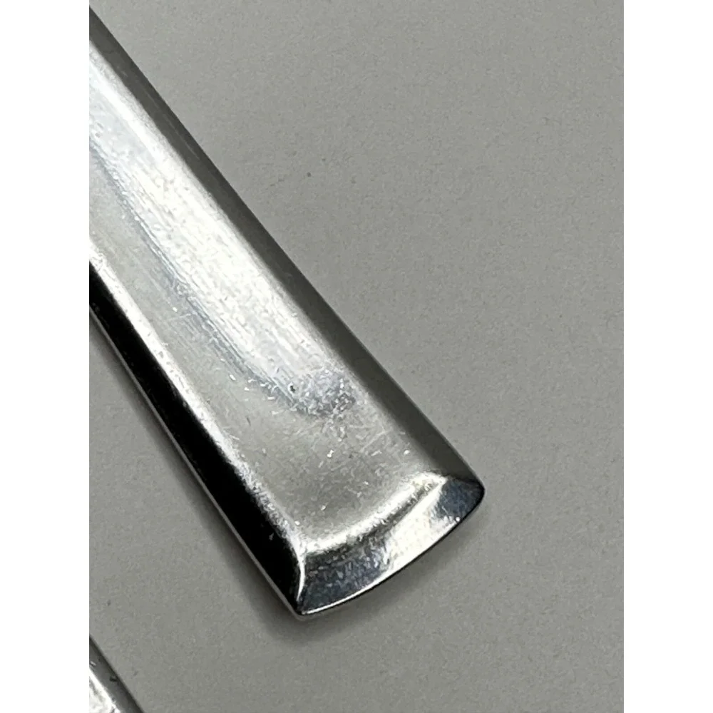 Wallace‎ Stainless Flatware Dinner Fork Spoon Replacement Set of 2 Square End